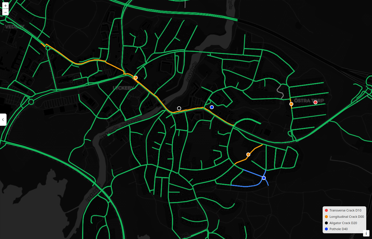 PaveSight Segment Overview Map - Bära eller brista